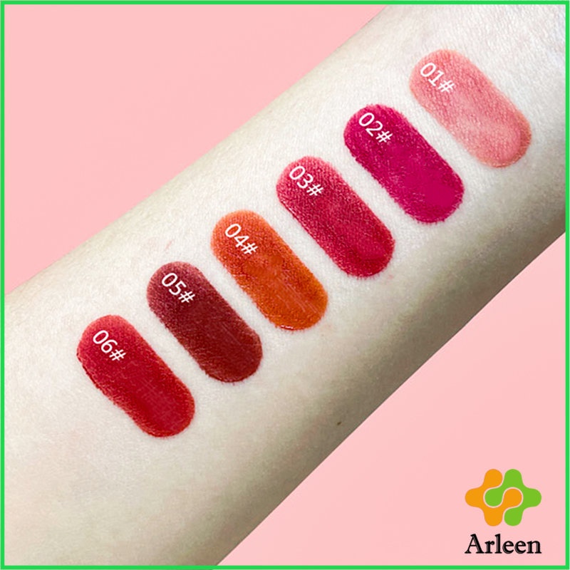 arleen-ลิปสติกเนื้อแมทกำมะหยี่-ติดทนนาน-ลิปกลอส-เบา-ดีไซน์สวย-lip-stain