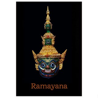 รูปปั้นหัวโขน รามเกียรติ์ Ramayana Hua Khon Lek 1/6 Ravana Head Statue (ทศกัณฑ์)