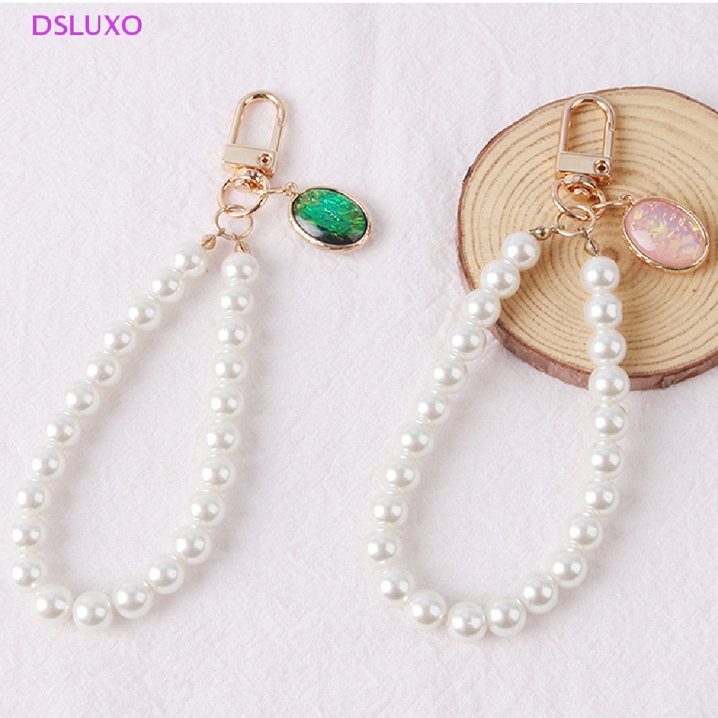 dsluxo-ขายดี-พวงกุญแจ-จี้ไข่มุก-ทรงกลม-ขนาดเล็ก-สําหรับห้อยเคสหูฟัง