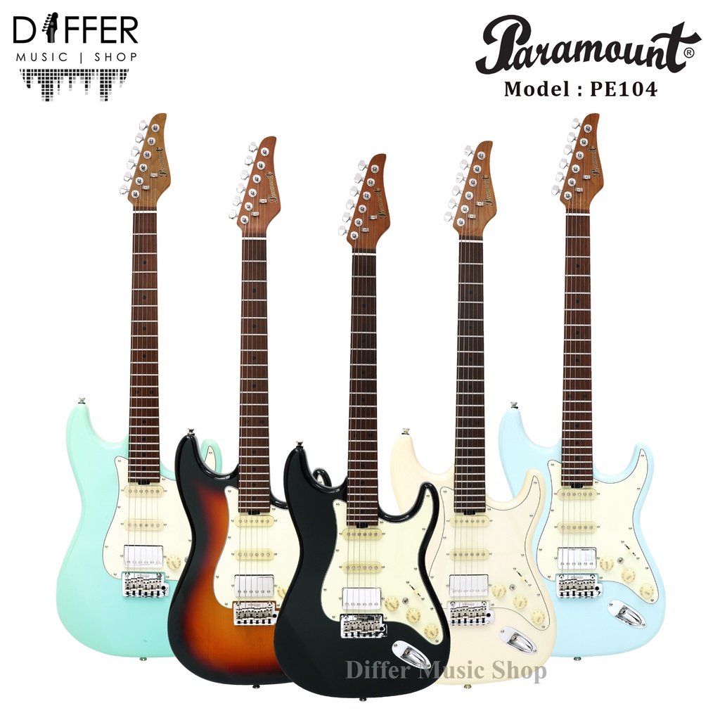 กีตาร์ไฟฟ้า-ทรง-stratocaster-สตรัท-paramount-รุ่น-pe104