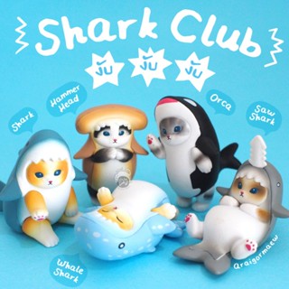 ❤️ ลิขสิทธิ์แท้ พร้อมส่ง ❤️ กาชาปองญี่ปุ่น Mofusand  น้องแมวฉลาม ชุด Shark Club งับงับงับ!!!