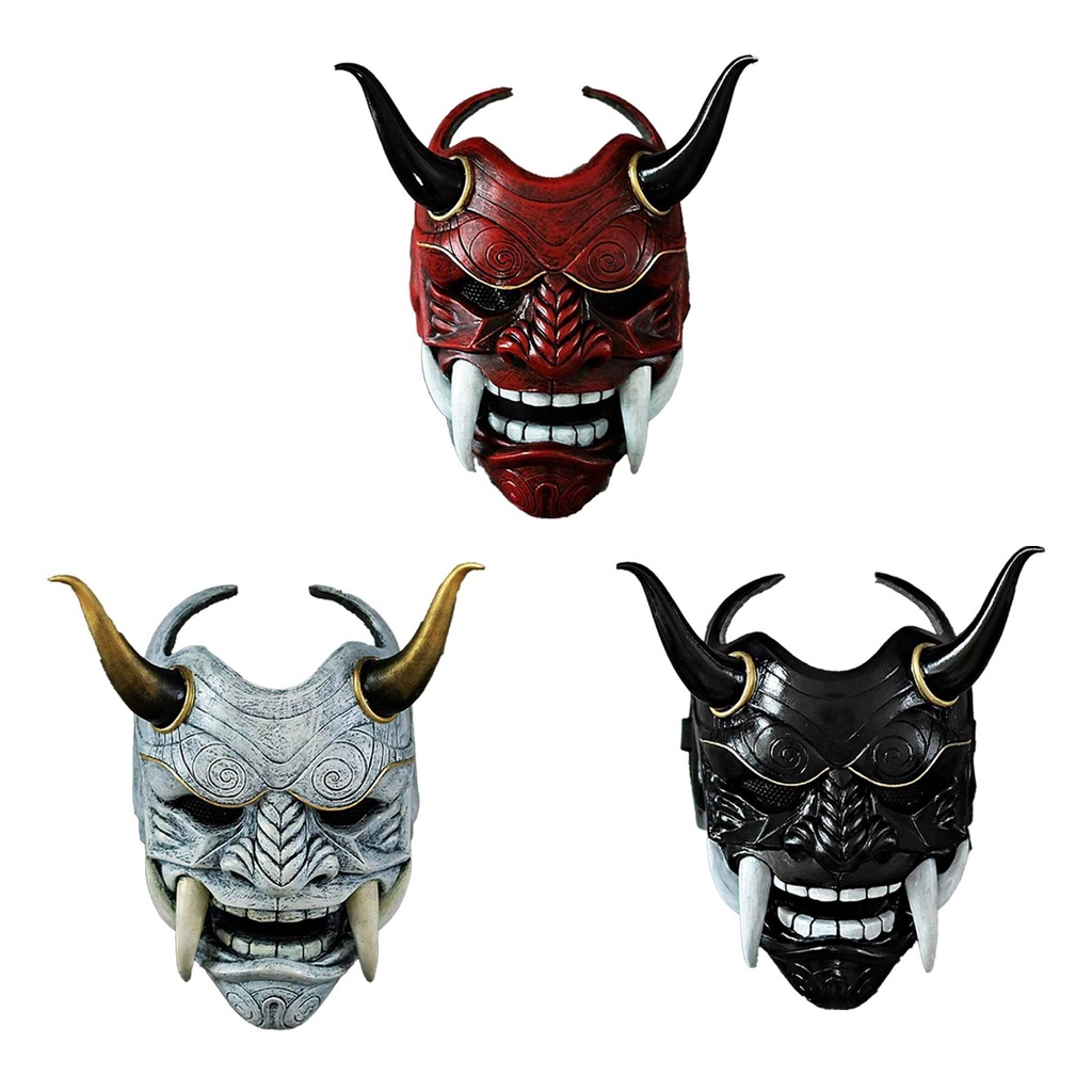 หน้ากากยาง-ลาย-hannya-demon-oni-samurai-noh-kabuki-prajna-devil-สไตล์ญี่ปุ่น-สําหรับผู้ใหญ่-ทุกเพศ