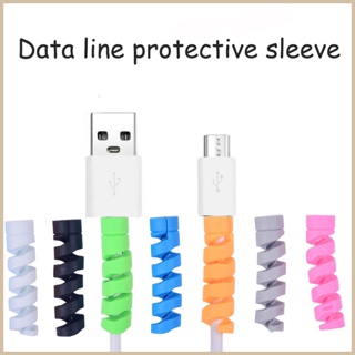 Silicone cable protector, very soft and thick, can better protect the data cable