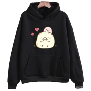 เสื้อกันหนาวแขนยาวลําลอง มีฮู้ด ลายแมว Sumikko Gurashi Kawaii แฟชั่นญี่ปุ่น สําหรับเด็กผู้ชาย และเด็กผู้หญิง