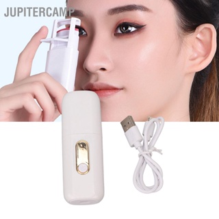 JUPITERCAMP Heated Eyelash Curler 3 Gears USB Charging Press Type Portable Electric with Function Display Screen