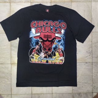 เสื้อยืดโอเวอร์ไซส์🔥 เสื้อยืด chicago bulls champions basketball เสื้อ CHICAGO BULLS basketball เสื้อยืดไซส์ยุโรป 🔥S-4