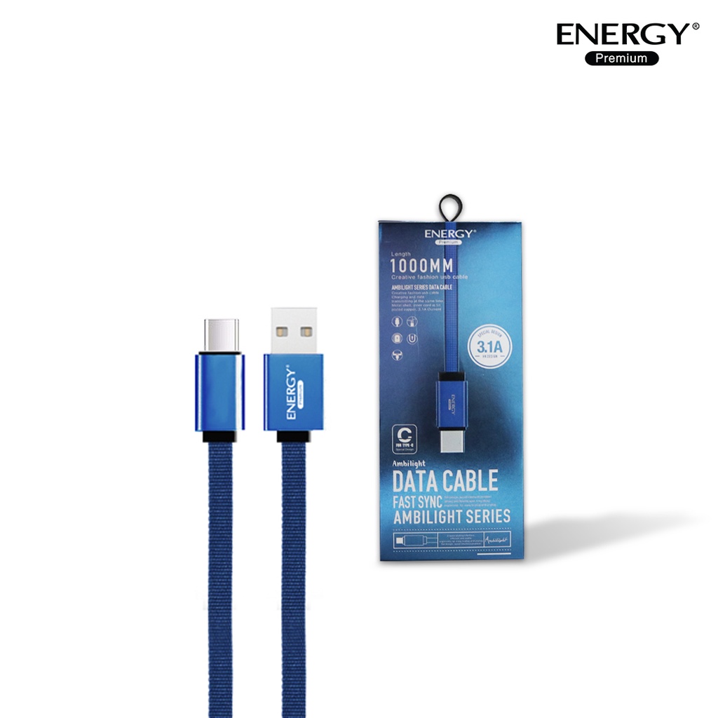 energy-premium-fbl-สายชาร์จเร็ว-3-1a-สายชาร์จไทป์ซี-type-c-usb-charge-amp-sync-cable-ชาร์จและถ่ายโอนข้อมูลได้