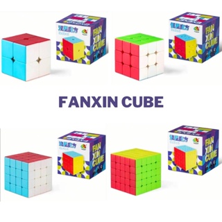 รูบิค FANXIN CUBE สีล้วน Magic Cube Puzzle Brain Game Educational Toys สินค้าพร้อมส่งจากไทย