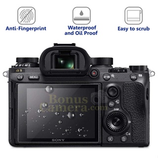 GSP-A1 กระจกกันรอยจอกล้องโซนี่ ZV-1,ZV-1F,ZV-E10,A1,A9,A9 II,FX3,FX30,RX100 V,VI,VII Sony LCD Screen Protector