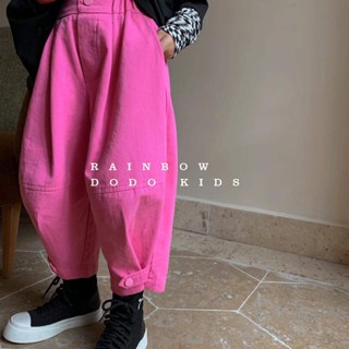 [Babycat] พร้อมส่ง ขายดี ใหม่ กางเกงขายาวลําลอง ทรงหลวม สีพื้น สไตล์เกาหลี ญี่ปุ่น แครอท แฟชั่นฤดูใบไม้ผลิ สําหรับเด็กผู้ชาย ผู้หญิง 2022