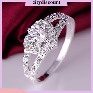 <citydiscount>  รองเท้าส้นสูงประดับคริสตัลรูปหัวใจสําหรับผู้หญิงขนาด 8