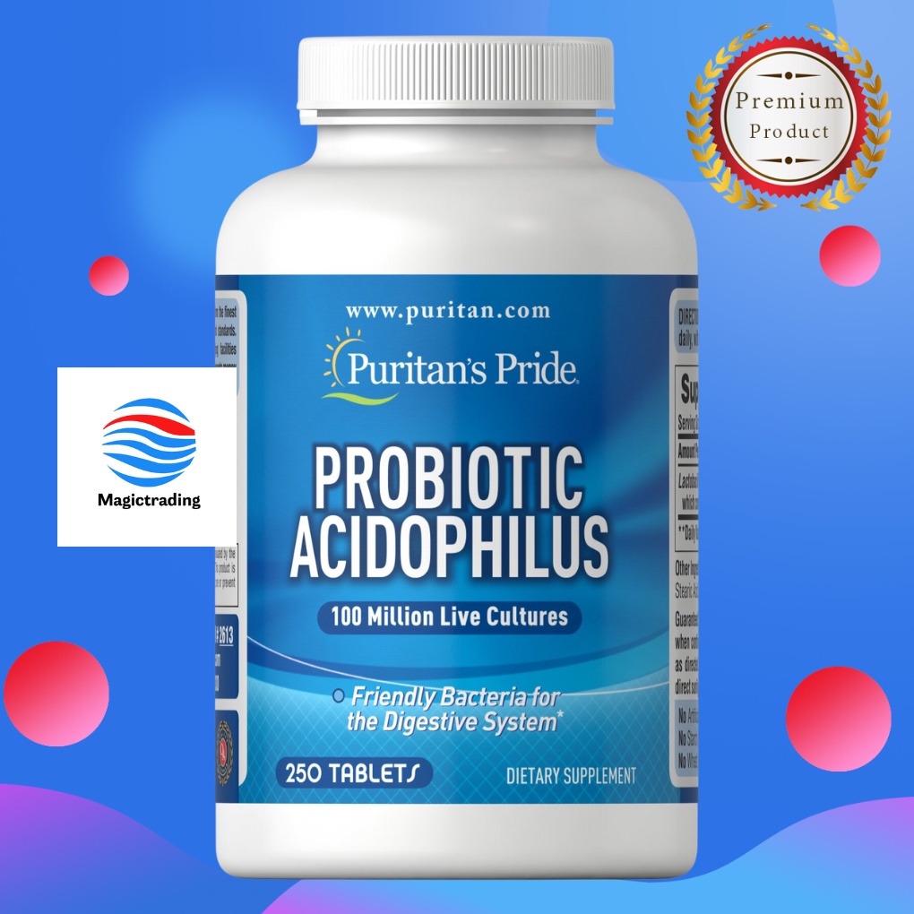 Puritan's Pride Probiotic Acidophilus 100 million / 250 Capsules