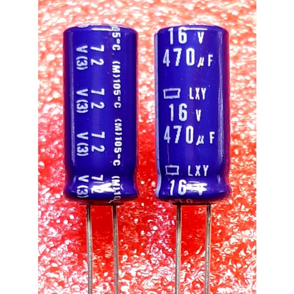 8 Condensatori Elettrolitici Nippon Chemi-Con LXY, 470uF 63V 105°C, Radiale, Made In Japan - Foto 6