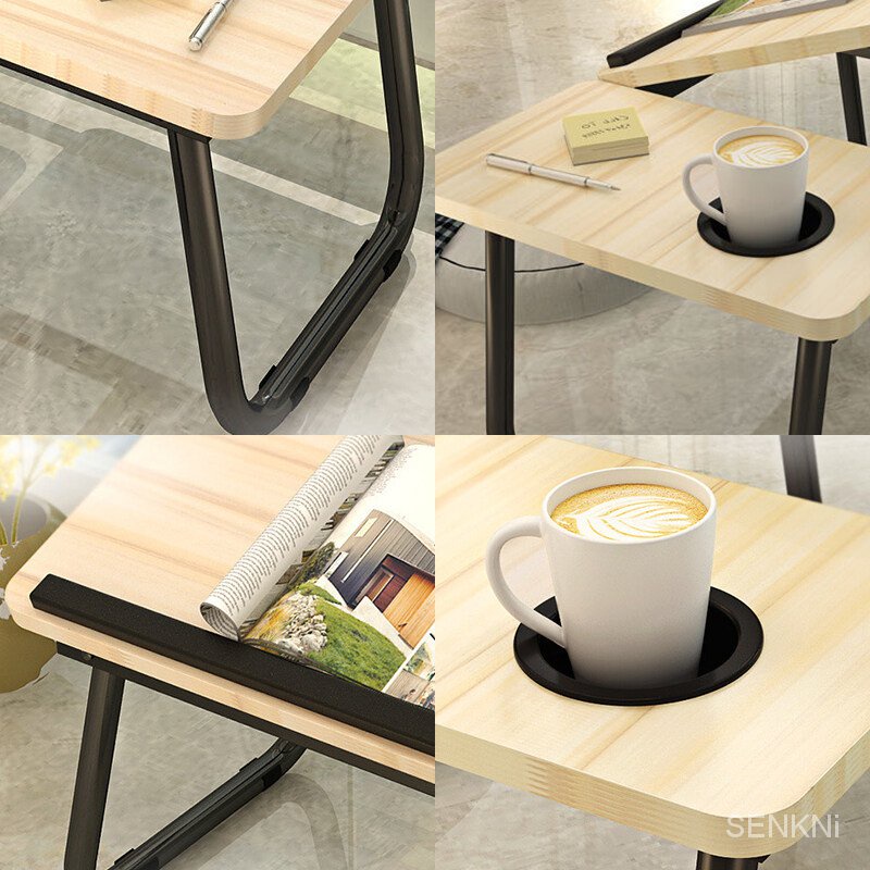 โต๊ะวางโน้ตบุ๊ค-ปรับระดับ-ส่งเร็ว-แผ่นไม้หนา-กันน้ำ-ขาเหล็ก-สี่ความเร็วเตียงปรับได้ยกตารางโต๊ะแล็ปท็อปพับได้-โต๊ะขนาดเล็กสำหรับ-หอพัก-sj1463
