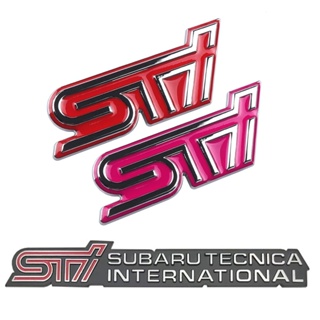 สติกเกอร์โลหะ ลายโลโก้ Subaru STi 3D สําหรับติดตกแต่งรถยนต์ Subaru BRZ Forester XV Impreza Levorg WRX STi