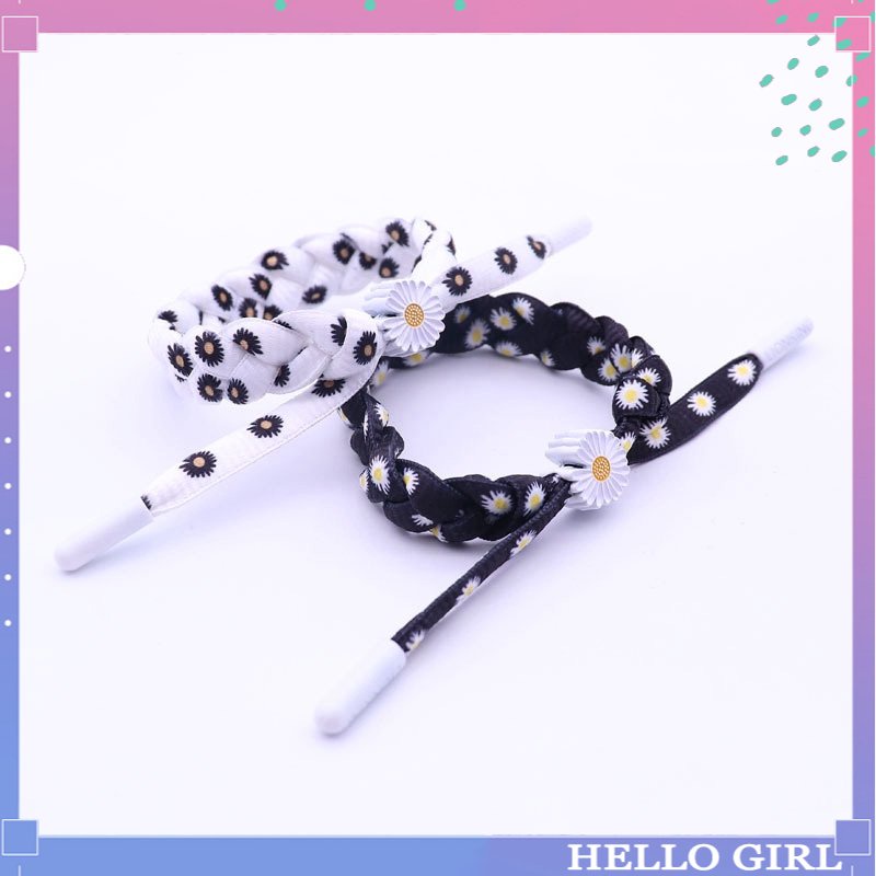 กําไลข้อมือ-เชือกถัก-ลายดอกเดซี่-สิงโตน้อย-hello-girl-jewelry-สําหรับนักเรียน-คู่รัก