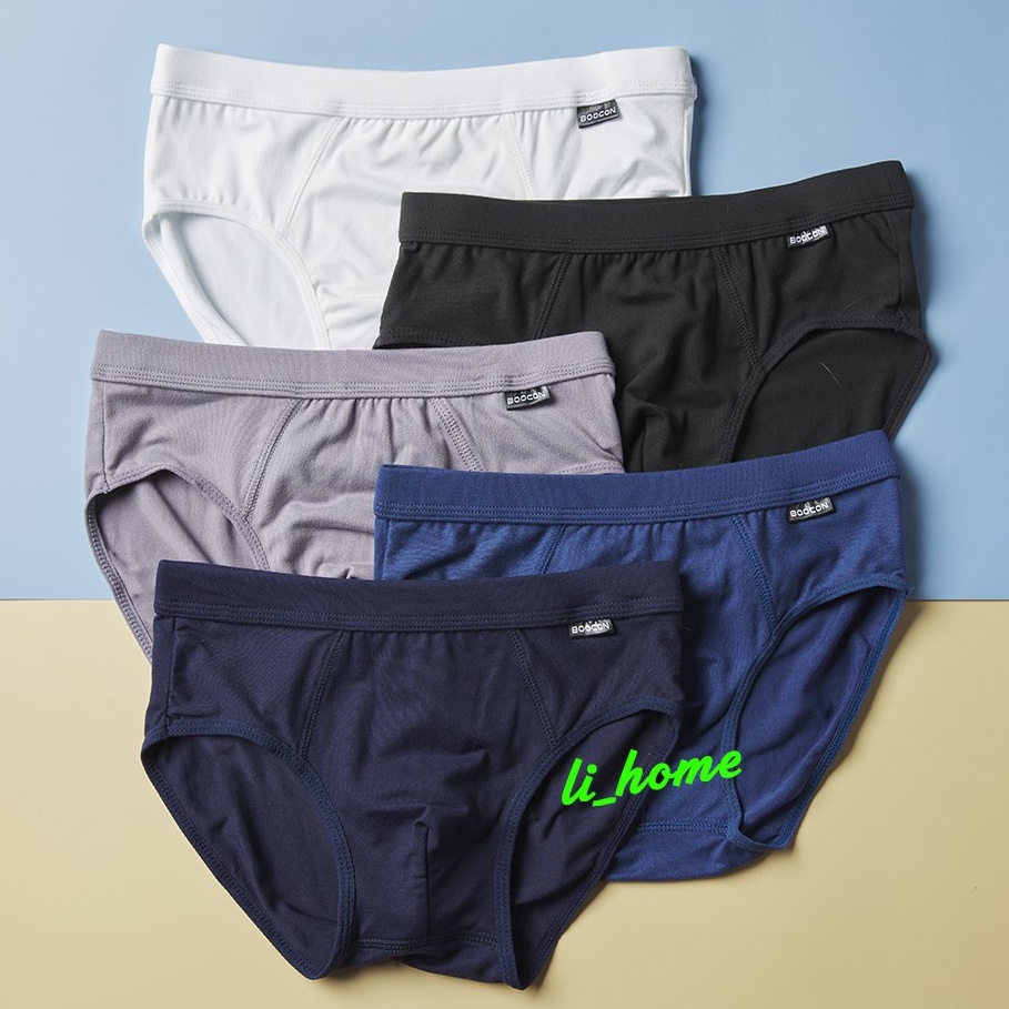 ภาพหน้าปกสินค้ากางเกงใน Boocon ผ้าฝ้ายแท้ 100% กางเกงในผู้ชาย ขอบยืดหยุ่น ใส่สบาย พร้อมส่ง จากร้าน li_home บน Shopee