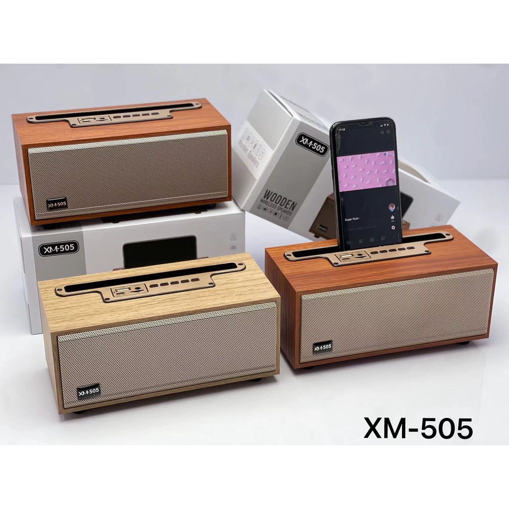 xm-505ลำโพงบลูทูธ-ทรงกระทัดรัด-ดีไซน์หรูหรา-wireless-speaker
