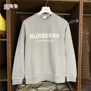 Burberry เสื้อกันหนาว คอกลม แขนยาว พิมพ์ลาย สําหรับผู้ชาย และผู้หญิง 8009505