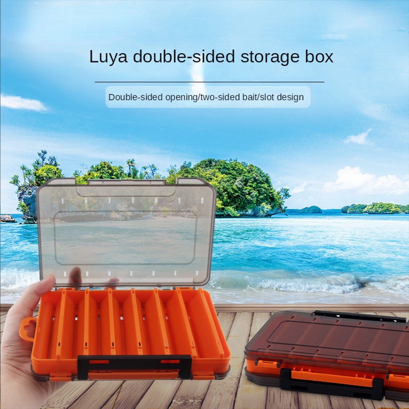 cunda-มัลติฟังก์ชั่นสองด้าน-กล่องเก็บอุปกรณ์ตกปลา-กล่องใส่เหยื่อตกปลา-fishing-tackle-box-กล่องเคส-สําหรับใส่จัดเก็บเหยื่อตกปลา-อุปกรณ์เสริม-กล่องอเนกประสงค์-กล่องใส่เหยื่อปลอม-กล่องใส่เหยื่อปลอม-และ-อ