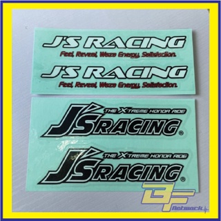 สติกเกอร์ JS Racing JDM JS Racing สําหรับติดตกแต่งสปอยเลอร์