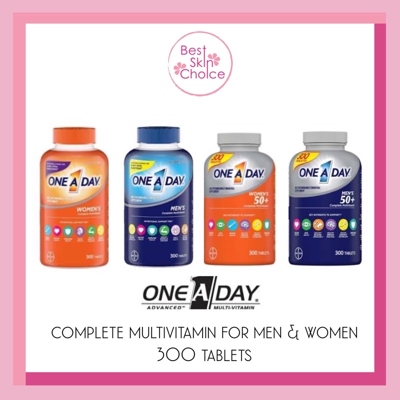 ภาพหน้าปกสินค้าBAYER WOMEN'S ONE A DAY 300 Tablets วิตามินรวมสำหรับผู้หญิง-ผู้ชาย 300 เม็ด จากร้าน bestskinchoice บน Shopee