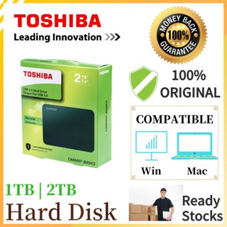 ภาพหน้าปกสินค้าToshiba External Harddisk (1TB/2TB) Harddisk รุ่น Canvio Basics A3 External HDD Black 2TB USB 3.0 าร์ดดิสก์ภายนอก ที่เกี่ยวข้อง