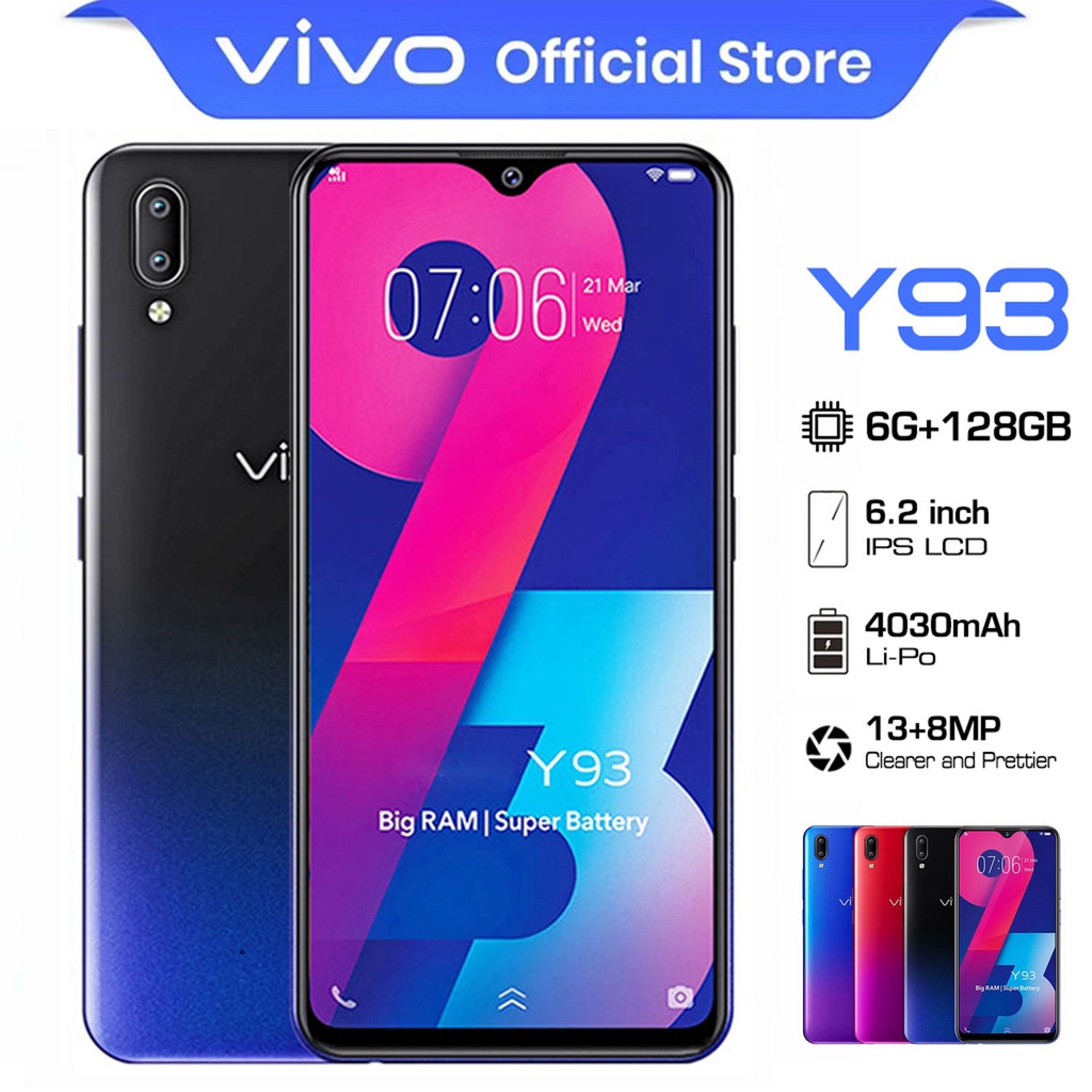 ภาพหน้าปกสินค้าสมาร์ทโฟน vivo y93 รับประกันของแท้ RAM6 ROM128 หน้าจอขนาดใหญ่ 6.2 นิ้ว 4030mAh สมาร์ทโฟน Android จากร้าน takayamadigitalstore บน Shopee