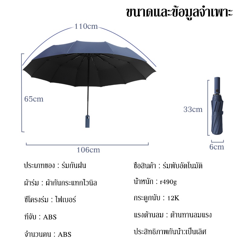 ภาพสินค้าร่มพับกันฝน ร่มพับอัตโนมัติ รตอนร่มกันฝนร่มกันแดดร่มกันยูวีร่มกันUVร่มพับได้ร่มuv Umbrellaคุณภาพดีราคาถูก S0028 จากร้าน cld222 บน Shopee ภาพที่ 7