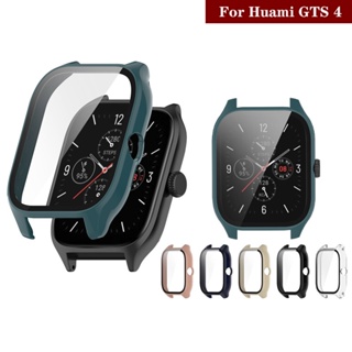 เคสกระจกนิรภัย PC แบบแข็ง ป้องกันหน้าจอ สําหรับ Huami Amazfit GTS 4 gts4 Smart Watch