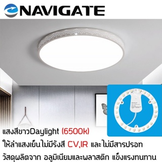 หลอดไฟบ้าน LED แสง Daylight 24W สำหรับโคมเพดานกลม แผงไฟNAVIGATE-L-CEIL-MODULE-24W-DL NTXQ24W