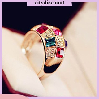 &lt;citydiscount&gt;  กําไลข้อมือโลหะผสมสีทองเครื่องประดับค๊อกเทลสําหรับสตรี