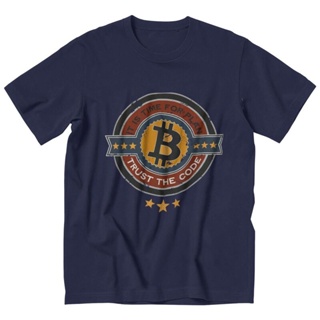 เสื้อยืดไม่ต้องรีด ฉันบอกคุณแล้วเสื้อยืด Bitcoin ผู้ชายแขนสั้น Blockchain Crypto BTC เสื้อยืดฤดูร้อนทีท็อปส์ซูผ้าฝ้ายนุ่