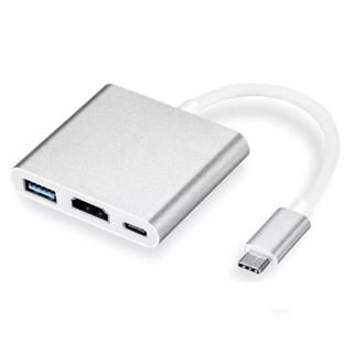 3ใน1ประเภท C ถึง HDMI USB 3.0การชาร์จอะแดปเตอร์ USB-C 3.1 Hub สำหรับ Mac Air Pro huawei Mate10 Samsung S8 Plus