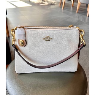 COACH DOUBLE ZIP SHOULDER BAG  (C0698)