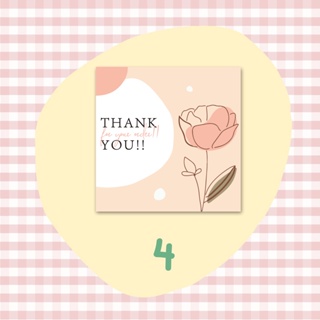 ภาพขนาดย่อของภาพหน้าปกสินค้าการ์ดของขวัญ ทรงสี่เหลี่ยม ลายดอกไม้น่ารัก Thank You สําหรับตกแต่ง 50 ชิ้น ต่อแพ็ค จากร้าน fengchuang.th บน Shopee ภาพที่ 2