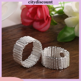 &lt;citydiscount&gt;  แหวน ชุบเงิน ดูมีเสน่ห์ เครื่องประดับ ของขวัญ สำหรับผู้หญิง