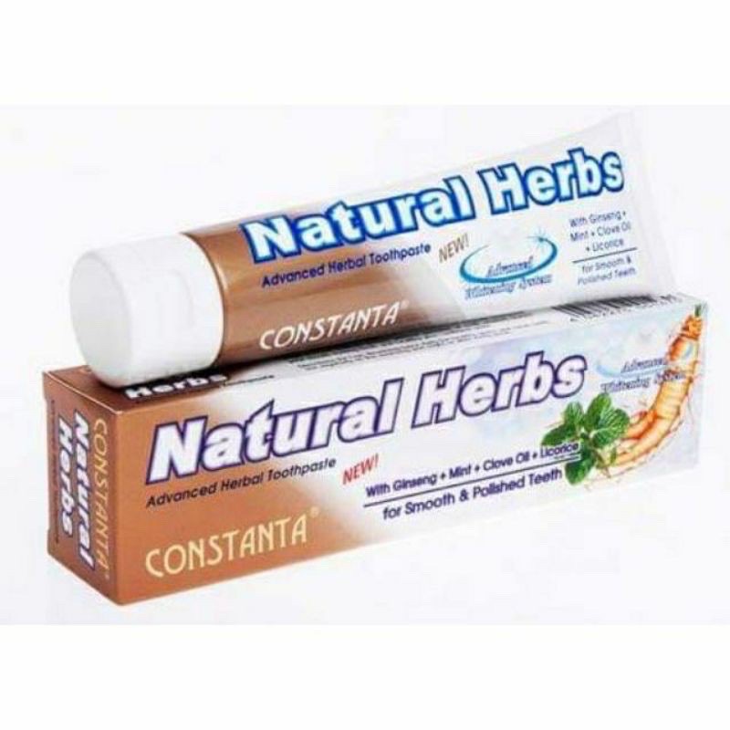 ของแท้-constanta-natural-herbs-toothpaste-100-กรัม-ยาสีฟันคอนสแตนต้า-ยาสีฟันเนเชอรัล-เฮิร์บ-เพื่อสุขภาพฟันที่ดีขึ้น