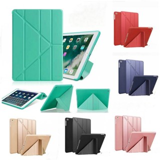 เคสแท็บเล็ต หนังซิลิโคน TPU นิ่ม ปลุกการนอนหลับอัจฉริยะ สําหรับ iPad 10.2 9.7 นิ้ว air 3 2 2021