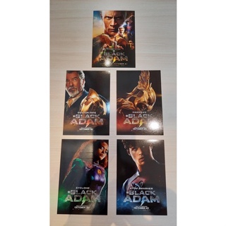 santafe postcard โปสการ์ด Black adam hero set