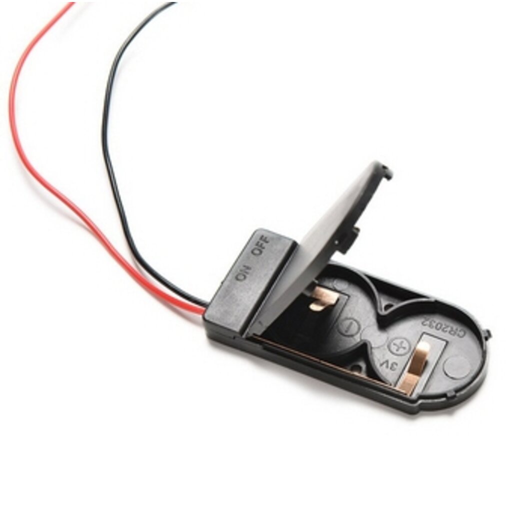 battery-holder-socket-รางถ่านกระดุม-cr2032-ใส่ได้-2-ก้อน-6v-ก้อนละ-3v-พร้อมสวิตช์