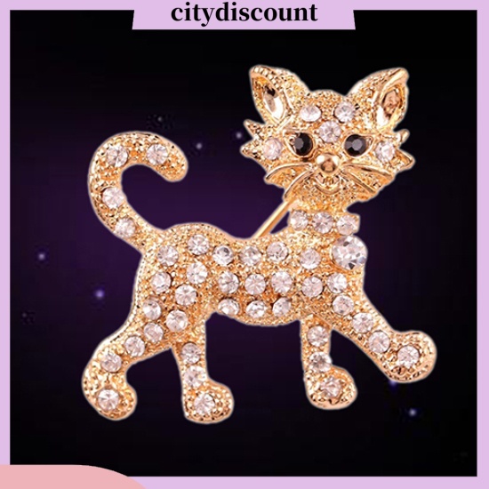 lt-citydiscount-gt-เข็มกลัด-แบบ-cool-cat-ของขวัญ-เครื่องประดับสำหรับสตรี