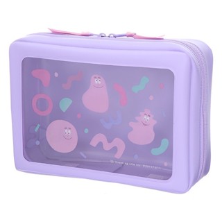 พร้อมส่ง Barbapapa Window Pouch ไซส์ M สีม่วง กระเป๋าใส่เครื่องเขียน ลิขสิทธิ์แท้จากญี่ปุ่น