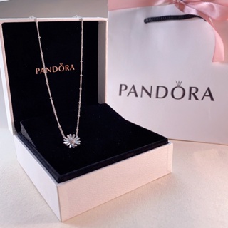 Pandora สร้อยคอ เว็บไซต์ทางการ Pav? สร้อยคอโซ่เงิน 925 จี้ดอกเดซี่หนาแน่น แฟชั่นสําหรับผู้หญิง 398964C01 สร้อยคอเงิน ของขวัญให้เพื่อนและแฟน x1027