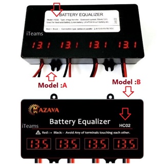 Battery Balancer HC02 Equalizer 48V LED Display 4x12V iTeams DIY  ปรับสมดุลไฟให้เท่ากัน มีจอแสดงผล Lifepo4 แบตน้ำตะกั่ว