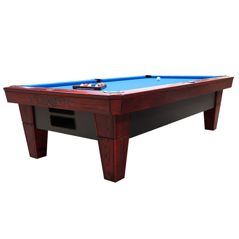Diamond Billiard โต๊ะพูลมาตรฐานแข่งขัน ไดมอนด์โปร-แอม สีเชอรี่โอ๊ค ขนาด ...