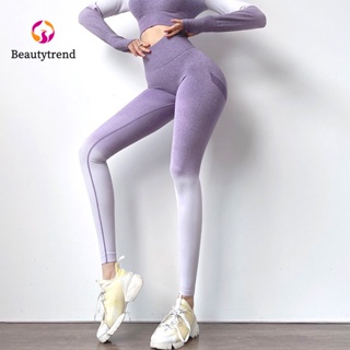 【Beautytrend】  กางเกงโยคะ ไล่โทนสี เซ็กซี่ สําหรับออกกําลังกาย
