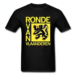 เสื้อยืดแขนสั้นลําลอง พิมพ์ลายโลโก้ Homme Tour of Flanders แฟชั่นฤดูร้อน สําหรับผู้ชายS-5XL