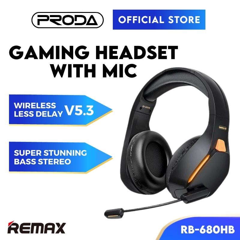 Remax RB-680HB ชุดหูฟังเกมมิ่งไร้สาย พร้อมไมโครโฟน | Shopee Thailand