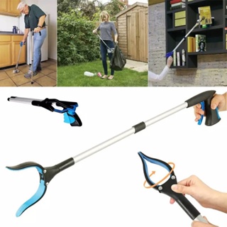 80 ซม.พับHelper Grabber แขนยาวถังขยะ Pick Up Gripper Hand MS607 Garden Hand Easy Up Gripper Pickถังขยะเครื่องมือห้องครัว